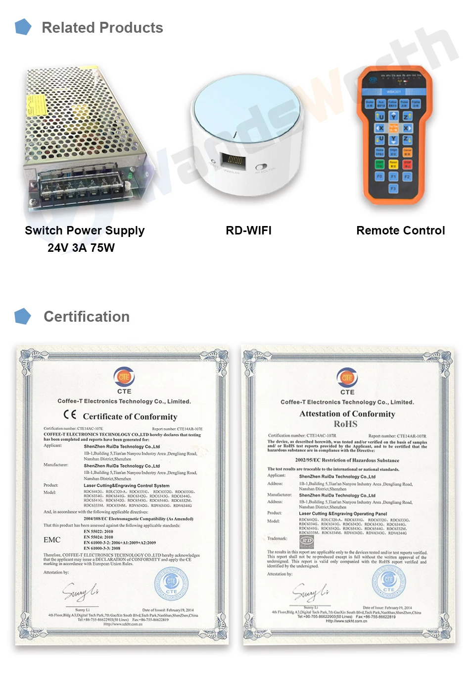 Ruida RDC6445G контроллер для Co2 лазерной гравировки резки обновление RDC6445 RDC6442 RDC6442G