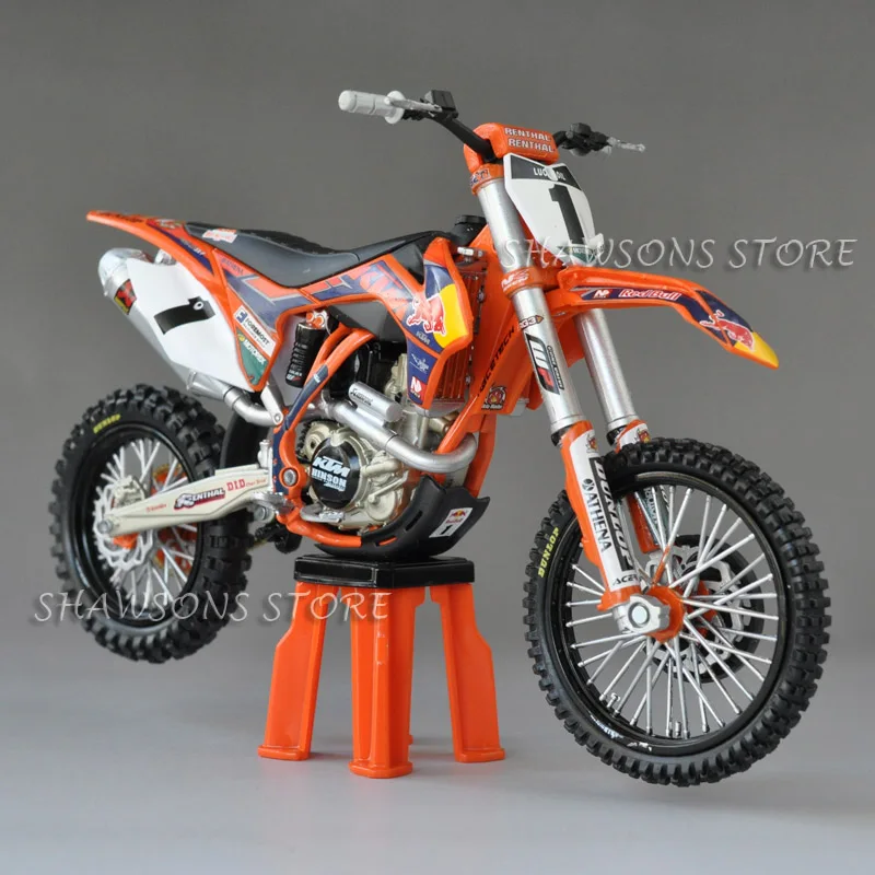 Литье под давлением модель игрушки automax 1:12 KTM 450 SX-F Байк миниатюрная копия мотоцикла