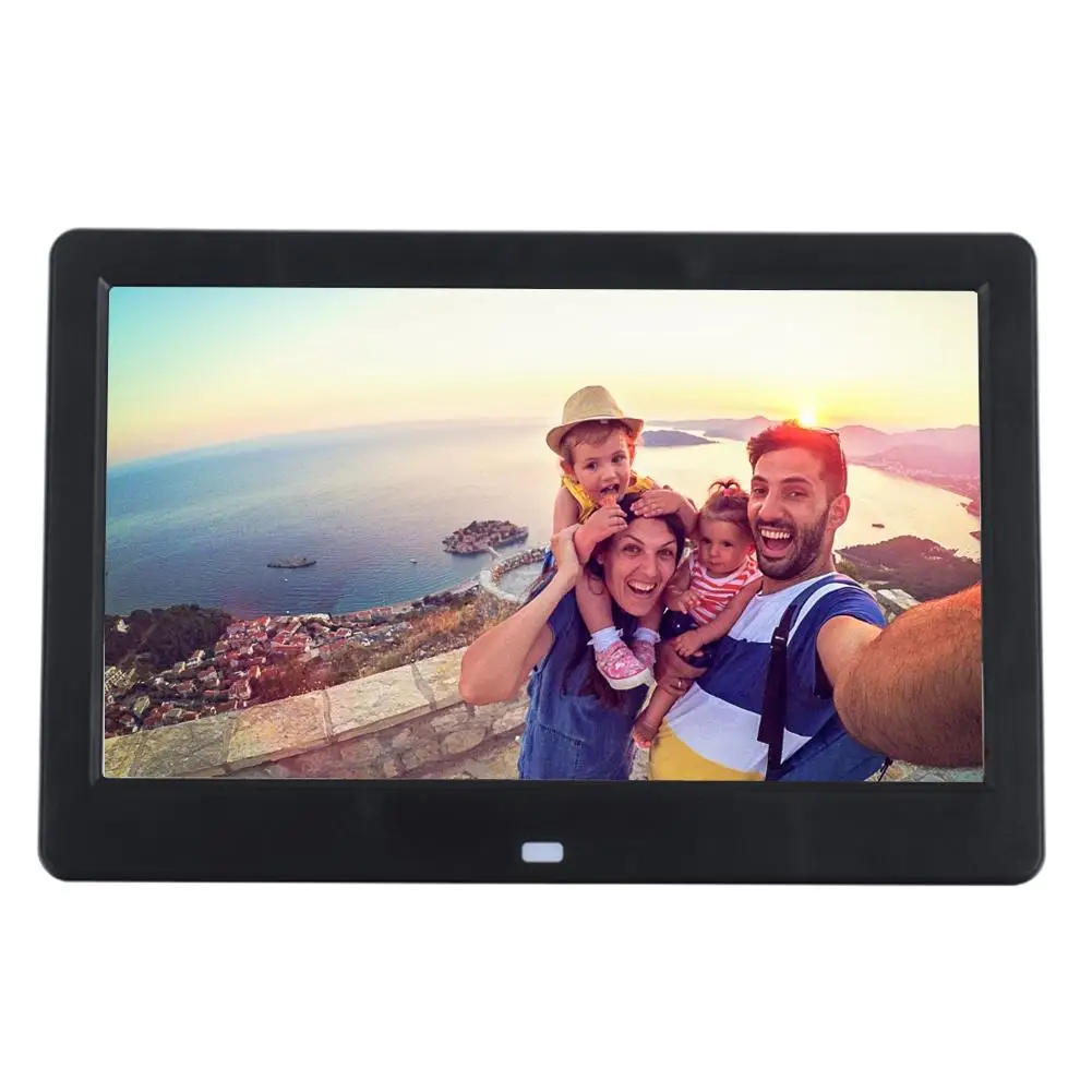 

10.1 Inch Digital Remote Control Photo Frame 1024 * 600 Resolution TFT LED Screen, Support For Calendar Clock And Music Video