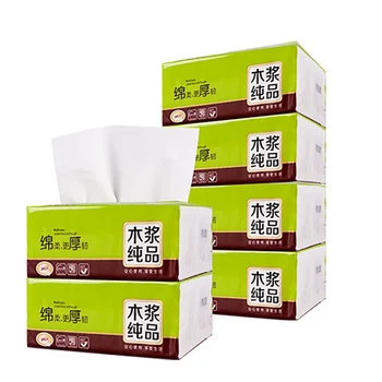 

Unbleached Bamboo Pulp Roll Paper Pumping Towels 3 Layers Soft Pumping Paper Towels Tissue Napkin Toilet Paper Household