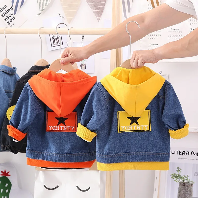 

Baby Boy Denim Jacket Autumn Winter Jackets For Boys Coat Kids Outerwear Coats For Boys Clothes Children Jacket