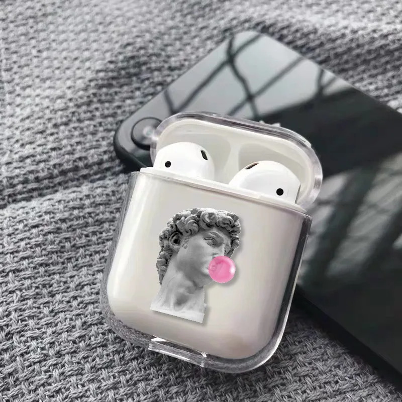Чехол для наушников Ван Гог Мона Лиза для Apple iPhone, зарядная коробка для AirPods Pro, жесткий прозрачный защитный чехол, аксессуары - Цвет: 8