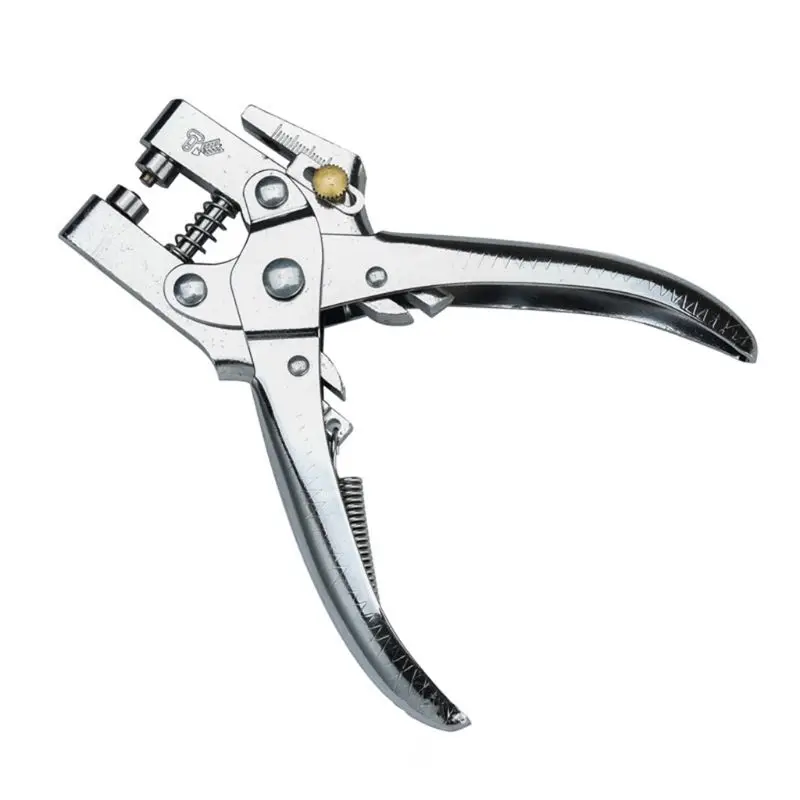 

Hole Punch Hand Plier with 100Pcs Grommet Strap Belt Rivets Pincer Eyelet Setter 6XDD