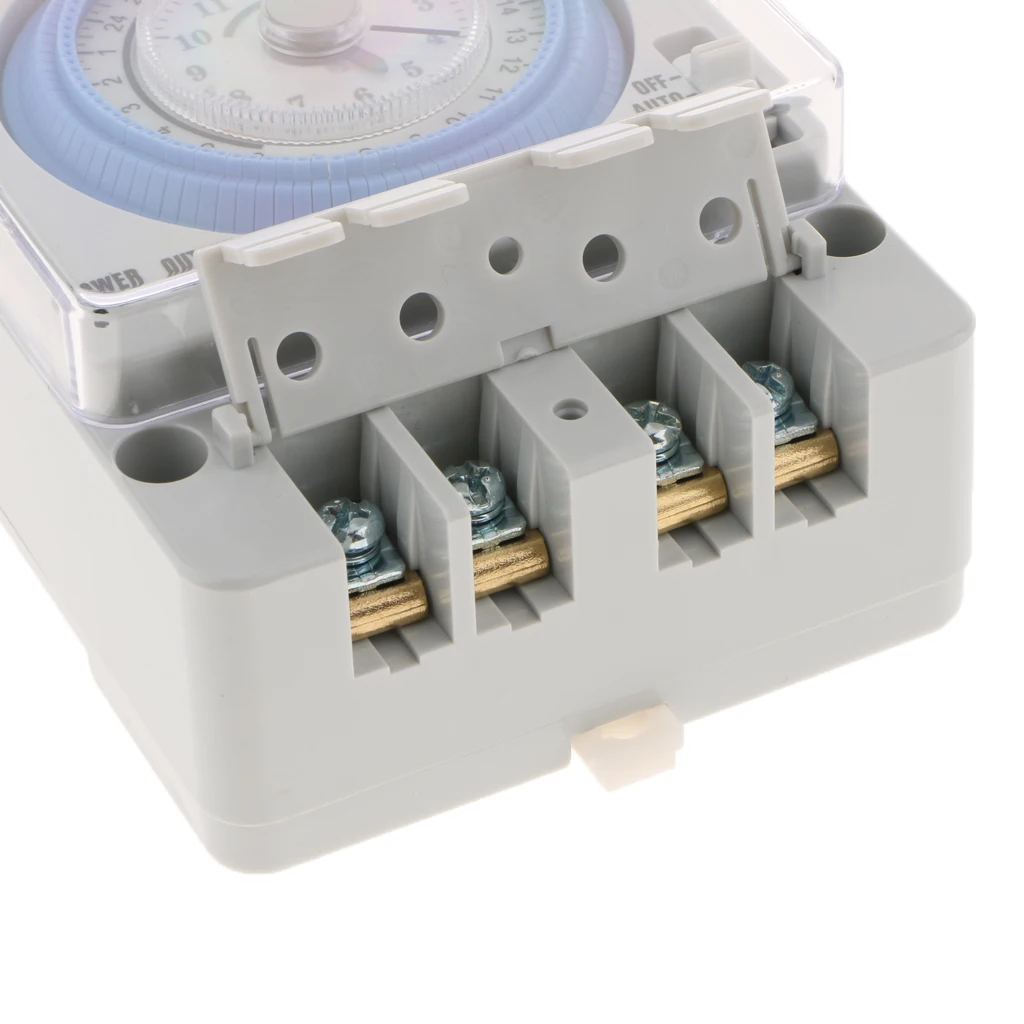 Mechanical Analogue Day 24H Timer Switch Industria Switch DIN RAIL INSTALLATION
