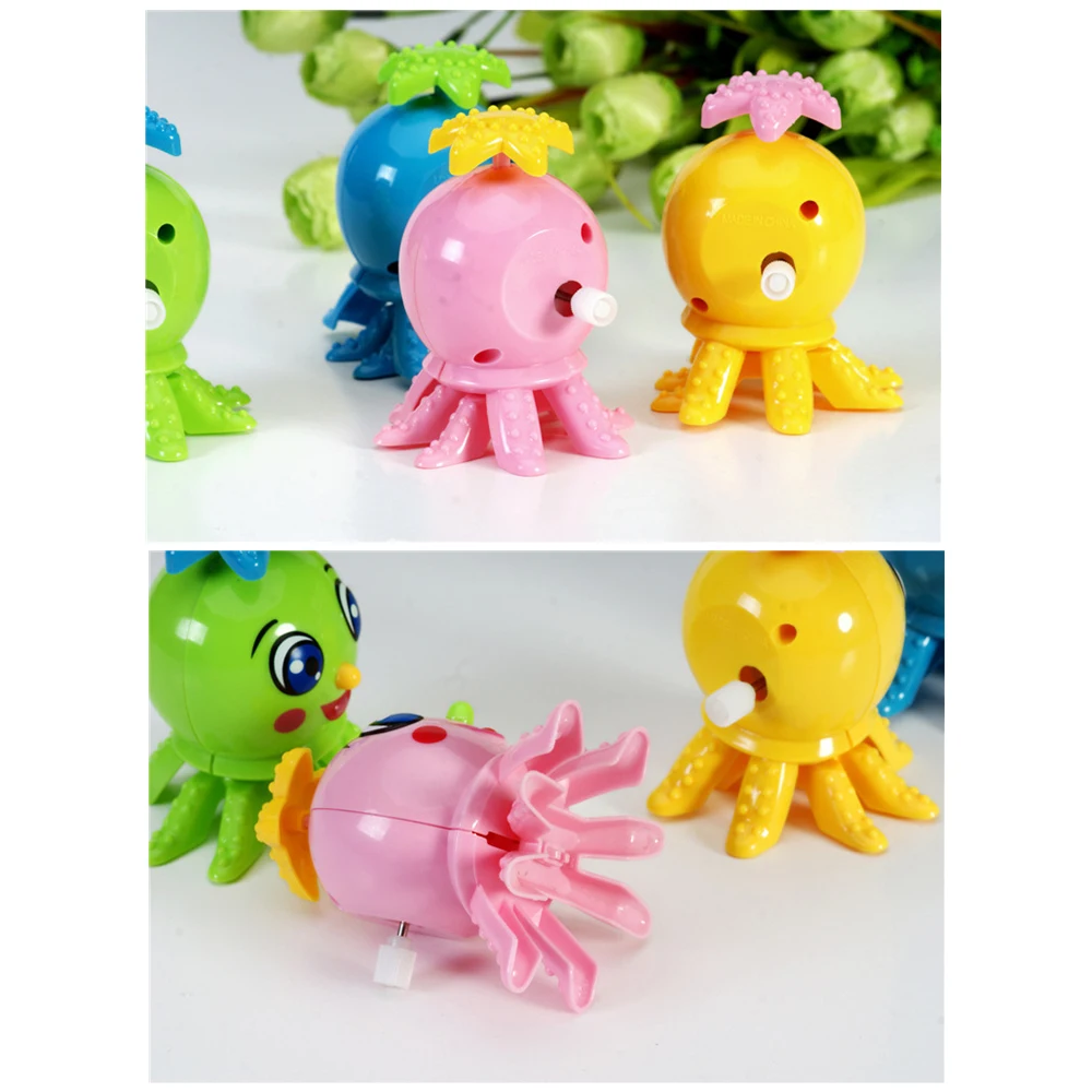 Новое поступление, игрушка в виде осьминога, заводная игрушка для детей, креативный милый пластиковый мультяшный осьминог, заводная игрушка, дропшиппинг