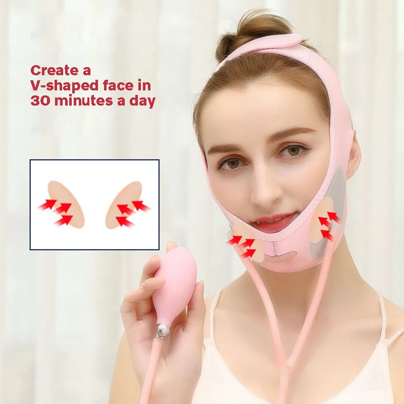 

Inflatable Face-lifting Bandage V-shaped Cheek Chin Face-lifting Shaper Slimming Skin Care Beauty Tool TSLM1