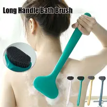 New for Shower Improve Skin's Health and Beauty Gentle Exfoliation Bath Brush Handheld Oval Head Long Handle