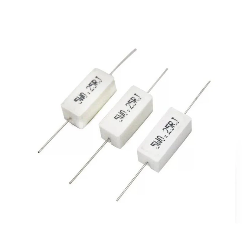 10pcs 5W Cement resistance 0.1 ~ 10k ohm 5% 0.22 0.33 0.5 1 10 100 1K 10K ohm 0.1R 0.22R 0.33R 0.5R 1R 10R 100R