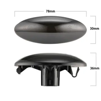 

Side Marker Turn Signal Lights For Toyota Corolla Camry Yaris RAV4 Smokey Waterproof Amber 8351A001 2pcs Set