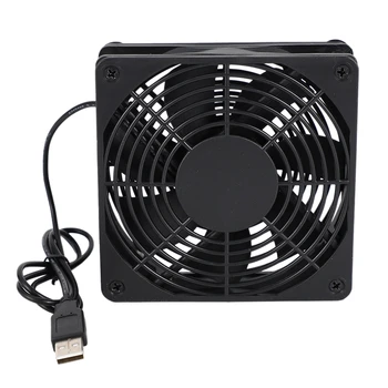 

USB Fan Router Cooling Fan Cooling Bracket 12CM 5V USB Port Single Fan