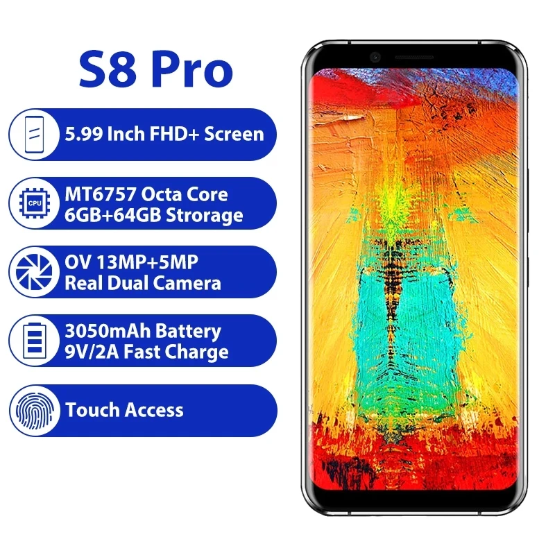Original new LEAGOO S8 Pro 6GB 64GB 5.99'' 18:9