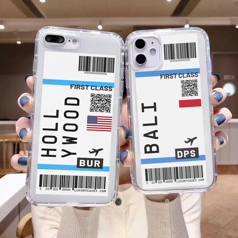Первый класс World City этикетки штрих код видео телефон чехол для iPhone 11 Pro Xs MAX XR X 7 8 plus