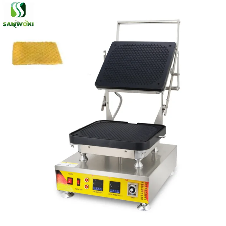 Electric Wafer Biscuit Making Machine Ice Cream Wafer Cone Baker Machine Egg Roll Maker Machine