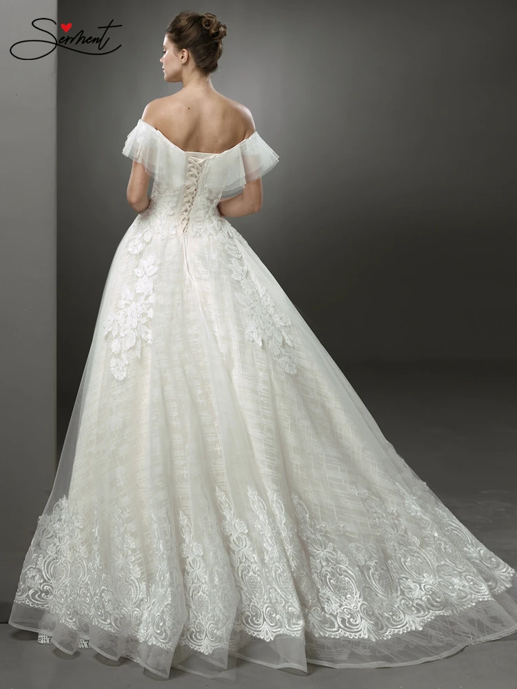 SERMENT Vestido De Novia свадебное платье свадебное платье с длинным рукавом свадебное платье Элегантное свадебное платье размера плюс