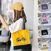 Креативные холщовые хозяйственные сумки с буквенным принтом для женщин, новинка, сумка-тоут, популярная Женская Студенческая простая повседневная сумка на плечо# F