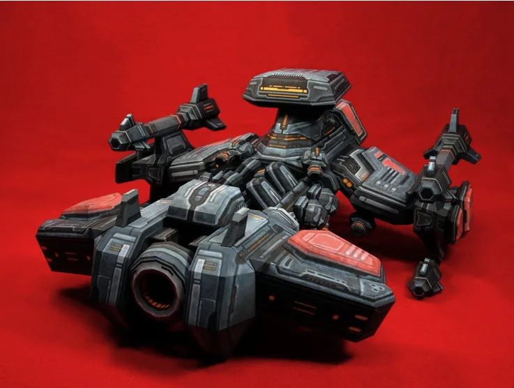 Starcraft Modeling 3D Paper Model Kit 54cm StarCraft 2 Terran Medevac Dropship 3D Model 3D ...