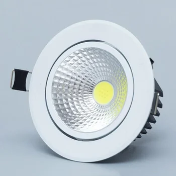 

Adjustable Angle Dimmable LED COB Downlight 5W 7W 9W 12W 15W Recessed Ceiling Lamp AC110V 220V Downlight Spot Light Home Decor