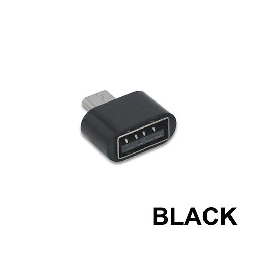 Black PHOMAX Micro USBadapter 3 Пакет Мини OTG адаптер для мобильного телефона планшет кардридер для флэш-мыши Клавиатура расширители конвертер - Цвет: Black