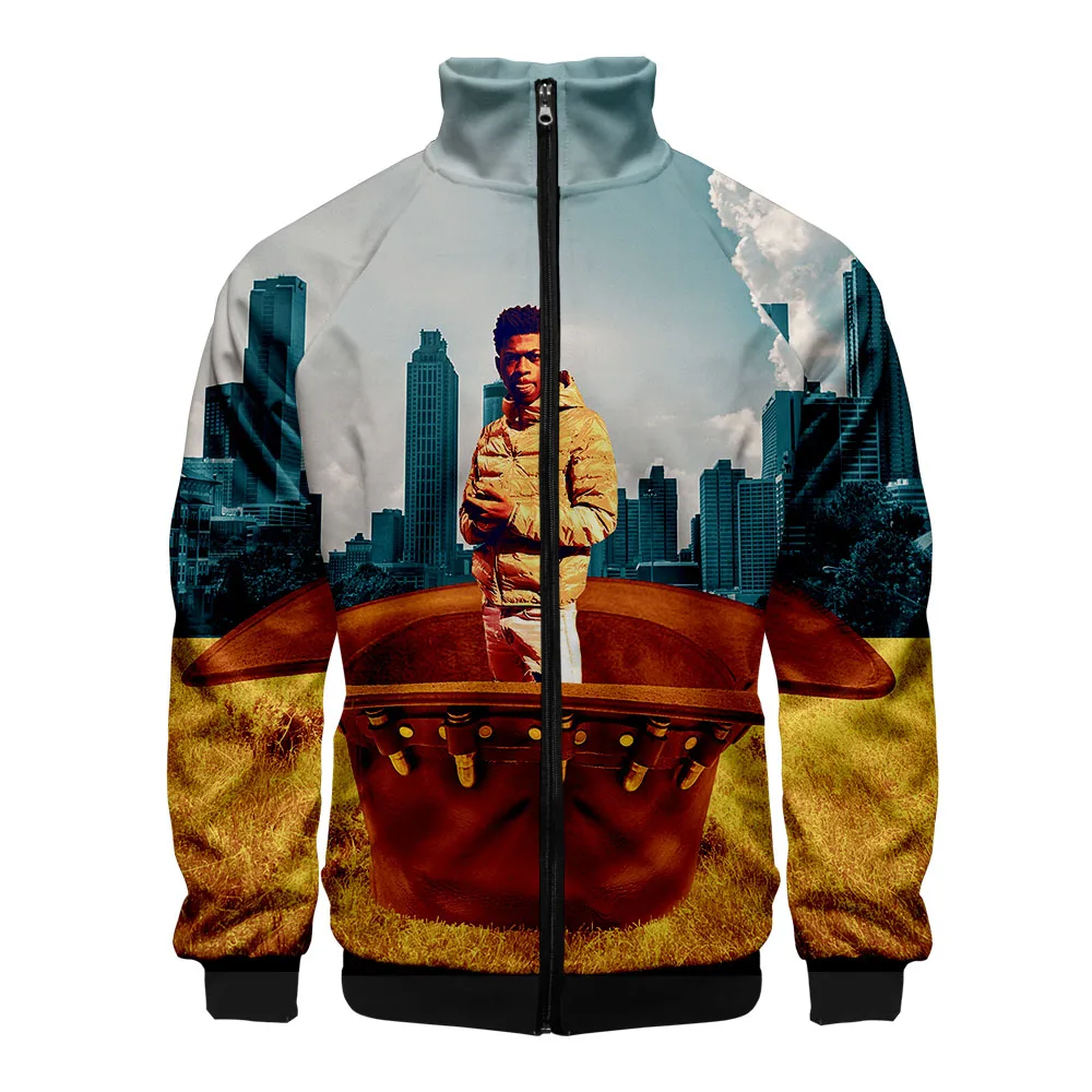 Lil Nas X 3D для женщин/мужчин Модная молния стоячий воротник Повседневная Уличная крутая хипстерская толстовка с капюшоном популярная худи на молнии