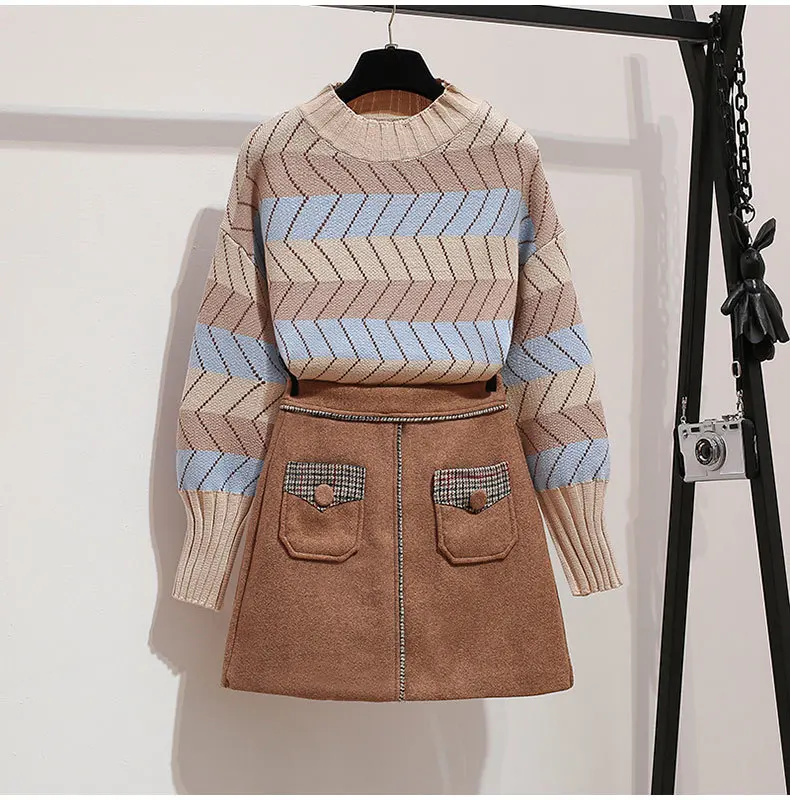 2019 Новое поступление Для женщин комплекты с О-образным вырезом длинным рукавом