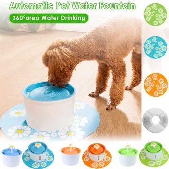 

1.6L Automatic Pet Cat Water Fountain with LED Electric Dog Cat Pet Mute Drinker Feeder Bowl Pet Drinking Fountain Dispenser