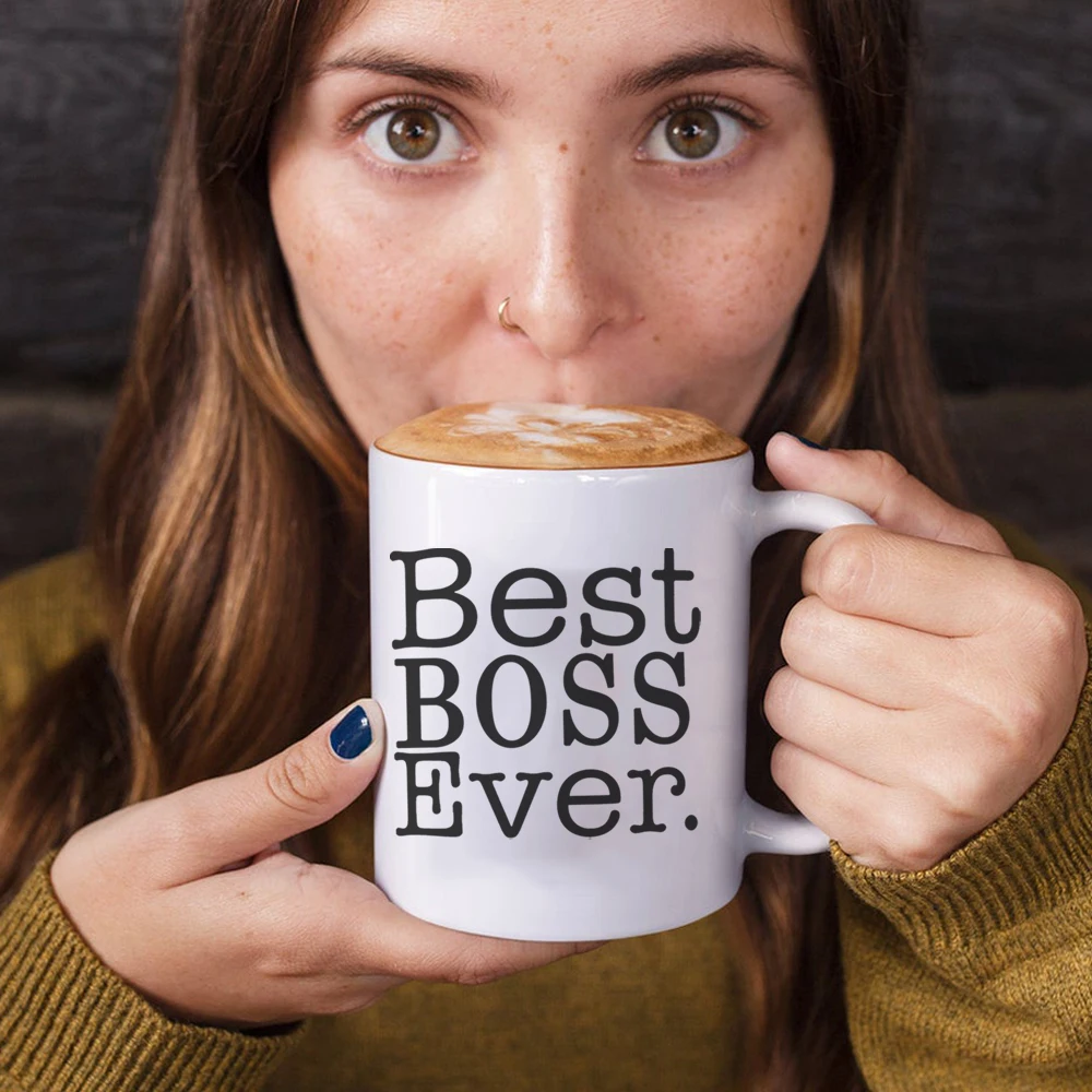 Hot Worlds Best Boss Mug Novelty Worlds Greatest Boss Coffee Mugs Gifts  Ceramic Funny Porcelain Beer Milk Tea Cup Office 11oz - AliExpress