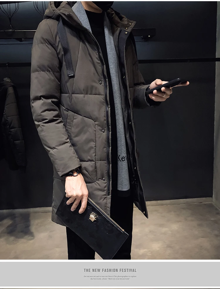 Wood-My18384-w100 из парчи, полиэстер, Толстое Зимнее хлопковое пальто для мужчин