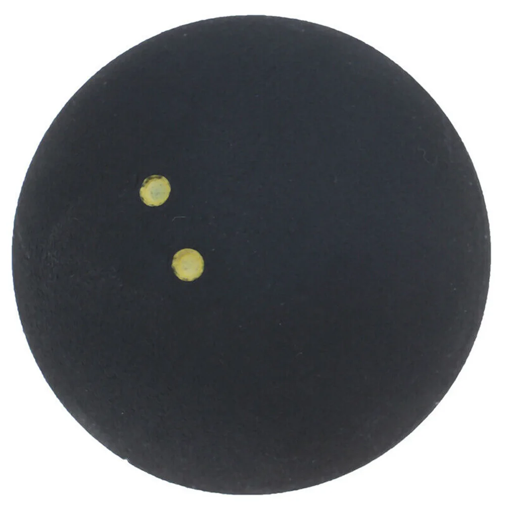 Small Elasticity 4cm Durable Low Speed Squash Ball Two Yellow Dots Professional Player Competition Bounce Rubber Sports Training