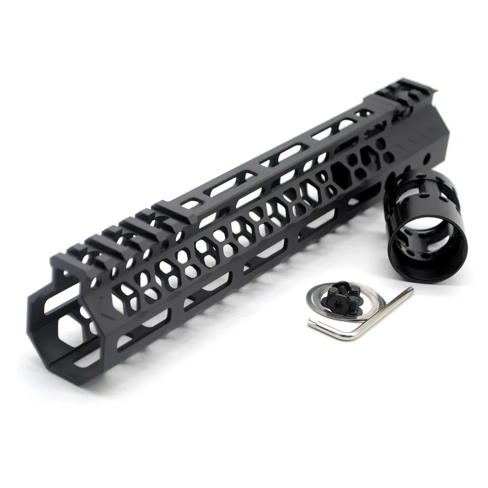 Aplus 10 ''дюймовый M-lok Handguard Rail плавающий Picatinny Mount system Fit. 223/5. 56/AR-15_Black/красный/коричневый цвета