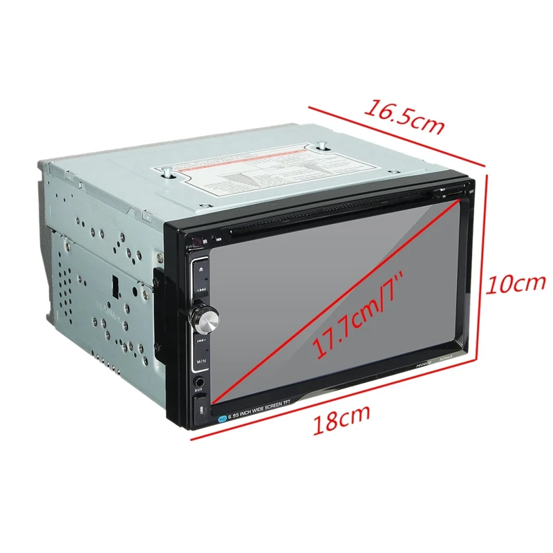 7 дюймов 2 Din 52W x 4 Универсальный автомобильный стерео dvd-плеер Bluetooth Fm Mp3 Mp4 Радио Aux мультимедийные развлечения плеер F6060B