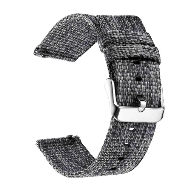 Gray 22 мм 20 мм 18 нейлоновые полосы для samsung gear sport S2 S3 Frontier Classic Band huami Amazfit ремешок Bip galaxy watch active 42 46 мм - Цвет ремешка: Gray
