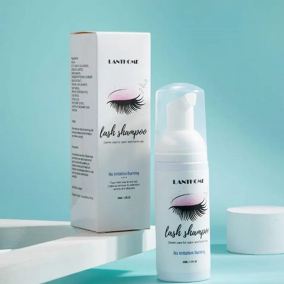 50 مللي رمش ملحقات فرشاة الشامبو عدة رمش مزيل الصم...