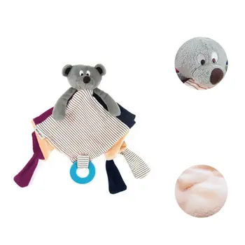 

Baby Pacifier Appease Soothe Towel Cute Cartoon Bear Soft Plush Nursing Stuffed Doll Infant Teether Rattles Handshake Bell R9UE