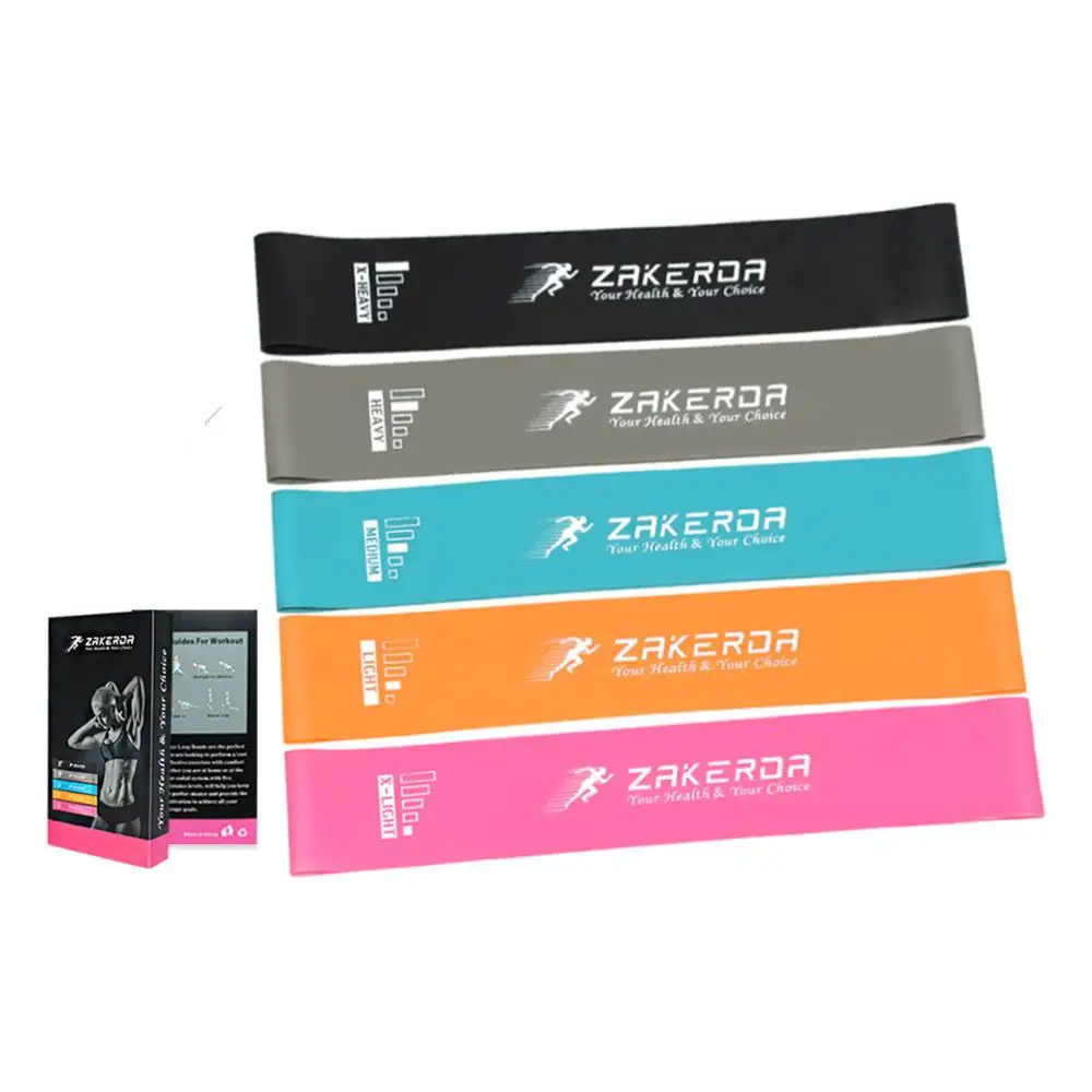 4pcs SFIT тренажерный зал фитнес-Эспандеры для йоги растягивающиеся подтягивающие ассистирующие резинки Кроссфит упражнения тренировки оборудования - Цвет: 4pcs