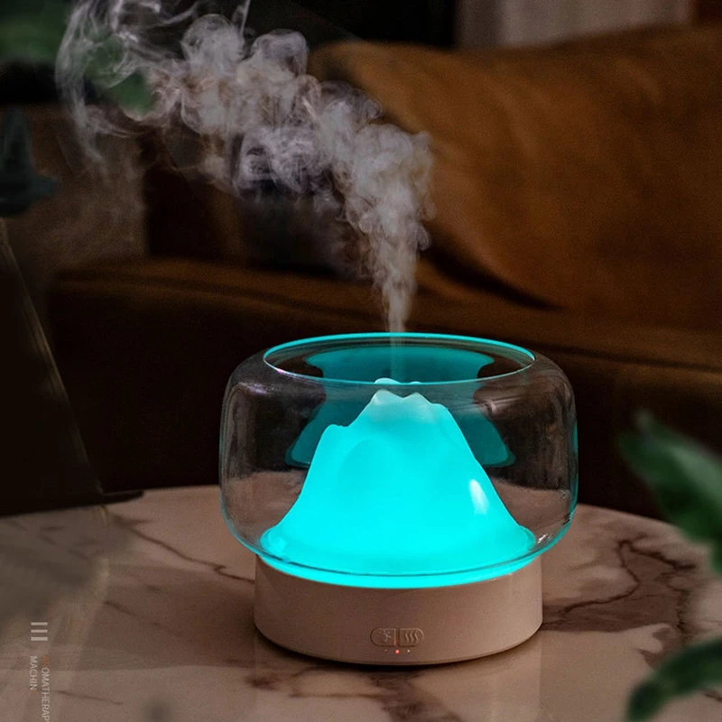 Mountain View Aromatherapy Machine Aroma Essential Oil Diffuser Ultrasonic Air Humidifier Home Office Moisturizing Nursing US Pl