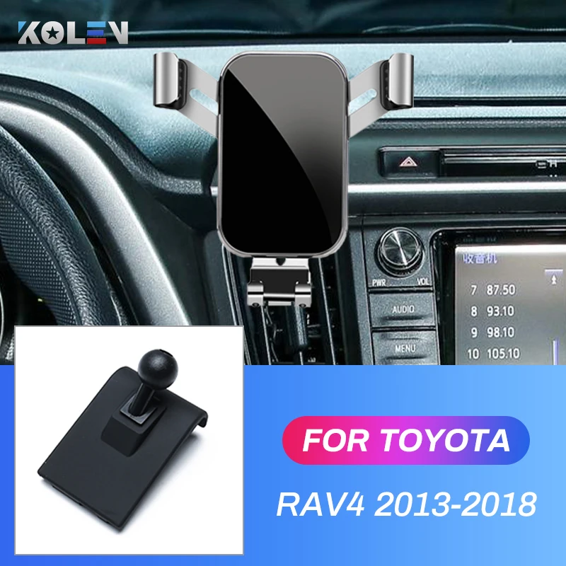 도요타 RAV4 용 자동차 휴대폰 홀더, 중력 GPS 스탠드, 특수 마운트, 에어벤트 네비게이션 브래킷, 2013 2014 2015 2016 2017