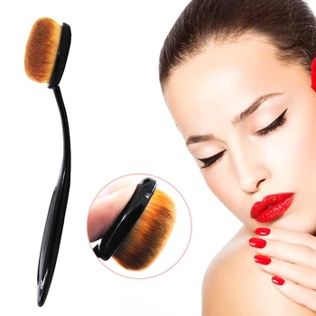 

2019 Makeup Brush Toothbrush Big Size 15 cm soft Makeup Brushes Foundation BB cream Oval Professional Brushes