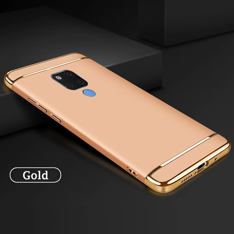 Kainuen роскошный жесткий пластиковый телефон назад etui, coque, чехол, чехол для huawei mate 20 Lite pro mate20 20 легкий протектор Аксессуары - Цвет: gold