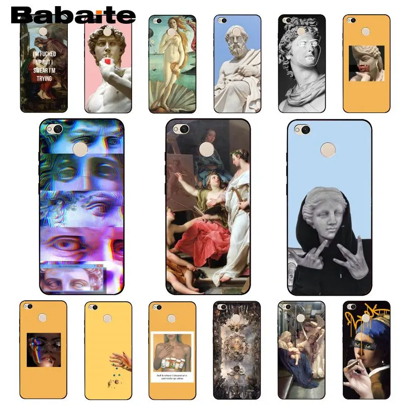 

Great Aesthetics Art Yellow oil paint Plaster statue PhoneCase for Xiaomi Note3 mi5 6 A1 A2 Lite Mi9 9SE mi8lite 8explorer