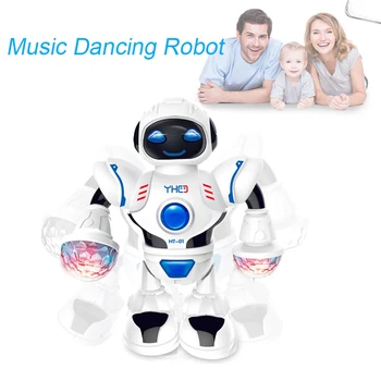 

LED Light Music Electric Dancing Space Walking Robot Toy For Boys Kids Gift Birthday Gift Music Dancing Robot