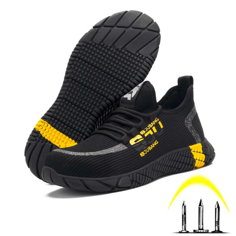 

Men Work Safety Shoes Steel Head Anti-explosion Anti-slip Multi-functional Protective Shoes Men's Breathable Boots Men