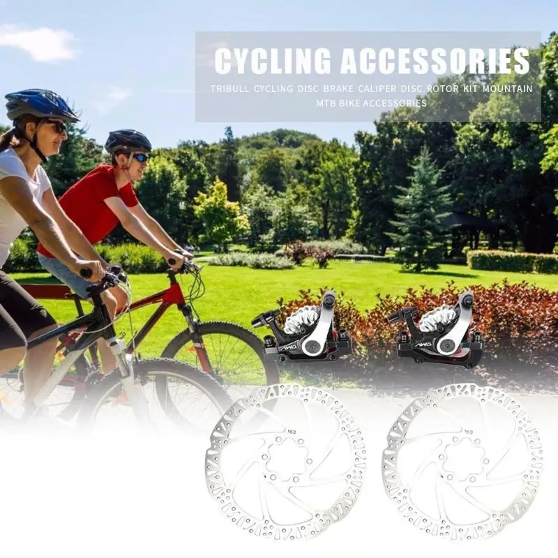 TRIBULL Mountain Bicycle Disc Brake Calipers Disc Rotor Set MTB Bike Parts