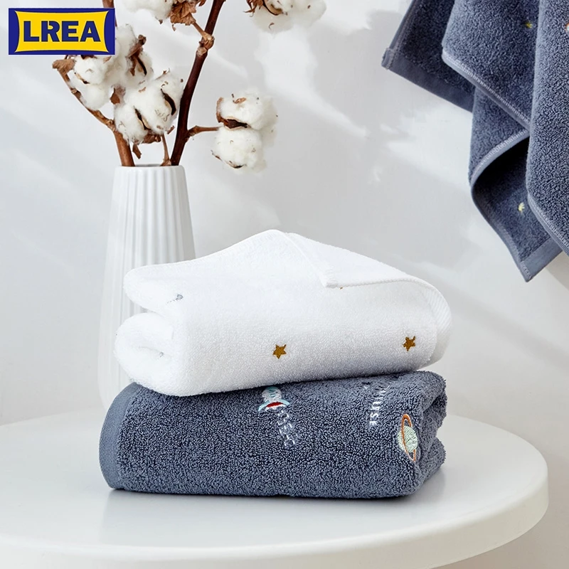 

LREA cartoon sky Pure and fresh style face towel 100% cotton material Soft and comfortable Protect your skin 34x74cm