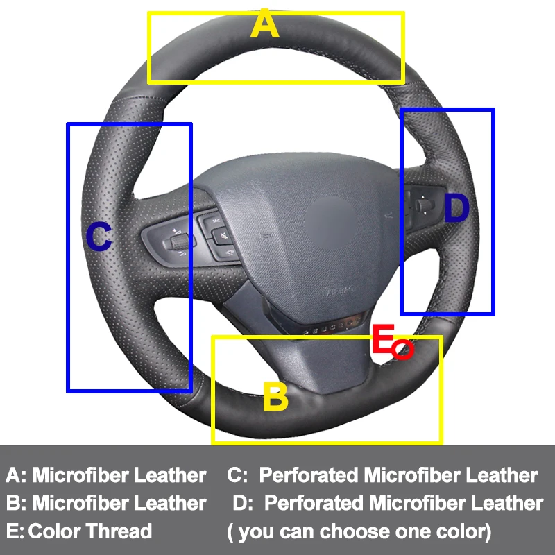 Автомобильный чехол на руль Volant для Citroen C3 C3-XR C4- peugeot 408- Traveller Funda Volante Volant