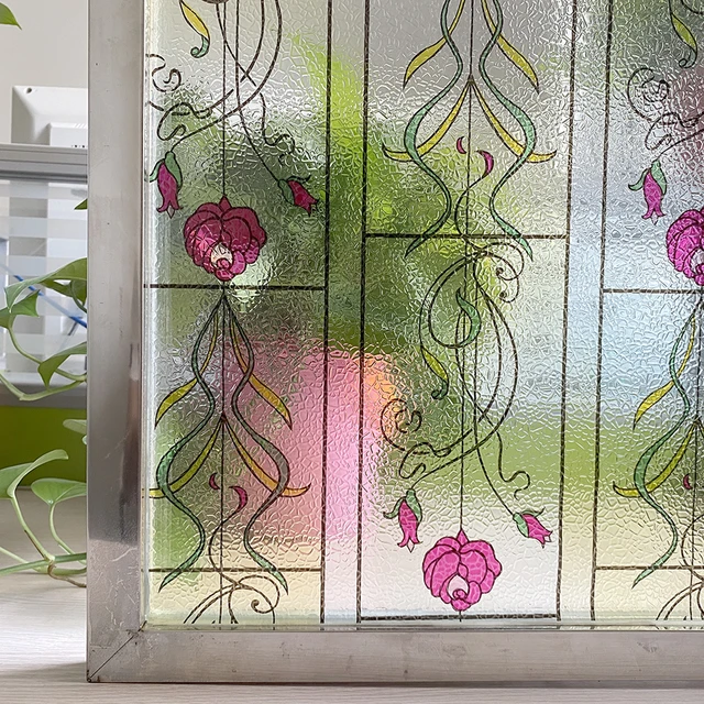 vinilo para cristal ventana privacidad vidrieras pegatina autoadhesivo  ventana decoración translucido estatico protección solar películas de ventanas  vinilos papel para ventanas de vidrieras para mampara de ducha - AliExpress