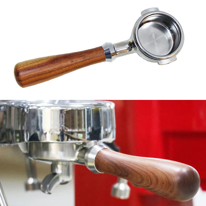 

Espresso Bottomelss Naked Portafilter 51MM - 58MM Apply to E61 Punching Head 304 Stainless Steel Coffee Machine Handle