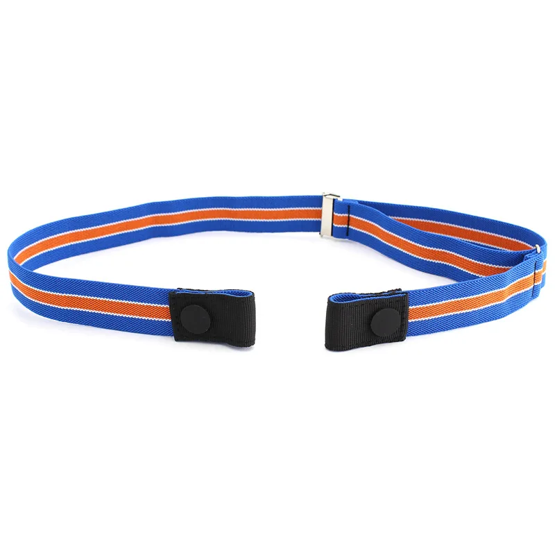 blue orange strpe Женские радужные эластичные без пряжки легкие ремни женские в стиле панк тонкие регулируемые Стрейчевые брюки невидимый ремень 275 - Цвет: blue orange strpe