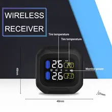 M3 водонепроницаемый мотоцикл в режиме реального времени система контроля давления в шинах ЖК-дисплей