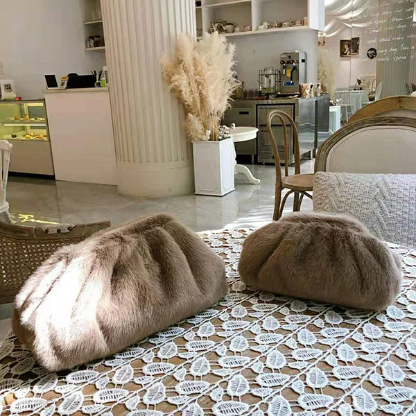 camel Искусственная заколка из меха, сумка, зимняя, роскошная, брендовая, новая, Корейская, сумка на плечо, женская, шикарная, мех под леопарда, клатч, кошелек Bolsas - Цвет: camel