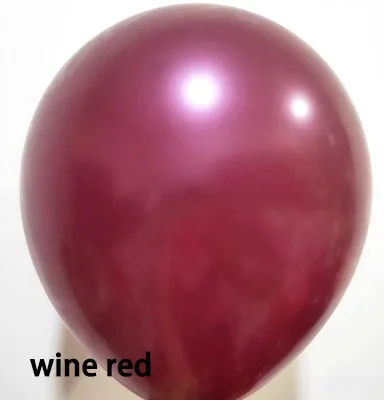 wine red 18 дюймов латексные шары Свадебные украшения 10 шт. розовый Золотой/коралловый красный/рубин красный/вино красные воздушные шары события надувные воздушные шары - Цвет: wine red